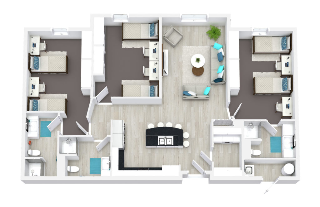 Deluxe Floor Plan | BYUI Student Housing